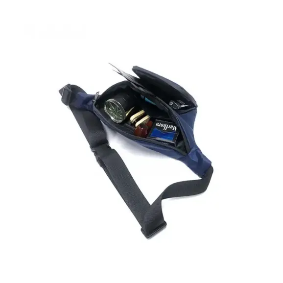 Custom Smell Proof Waist Pack Blue Custom blue smell proof waist pack