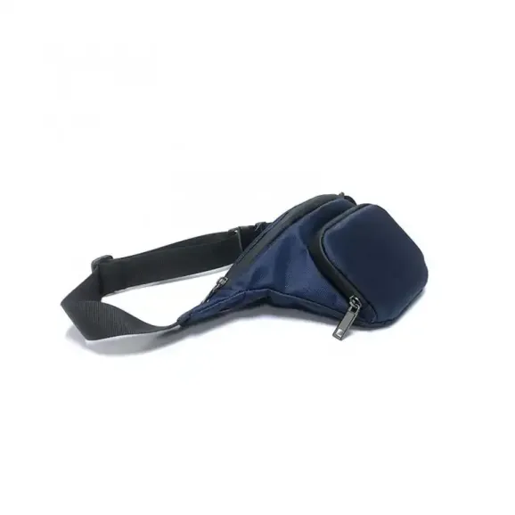 Custom Smell Proof Waist Pack Blue Custom blue smell proof waist pack