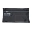 Customizable Smell Proof Zipper Bag with Lock Black smell proof bag with zipper closure and combination lock, ready for branding
