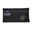 Customizable Smell Proof Zipper Bag with Lock Black smell proof bag with zipper closure and combination lock, ready for branding