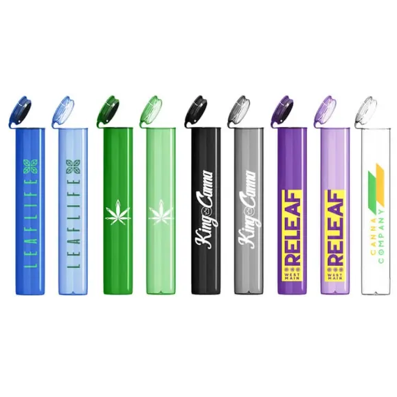 Custom Pre Roll Tube Plastic Printed Overseas Solid and Translucid Direct Print Custom pre roll tube plastic printed overseas solid and translucid direct print