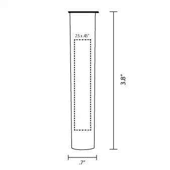 Pre Roll Tube Plastic Printed Overseas Dieline 2 Pre Roll Tube Plastic Printed Overseas Dieline 2