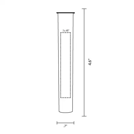 Pre Roll Tube Plastic Printed Overseas Dieline Pre Roll Tube Plastic Printed Overseas Dieline