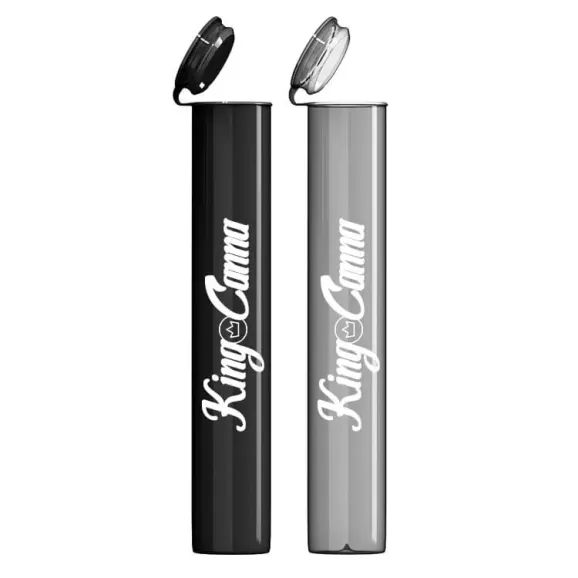 Custom Pre Roll Tube Plastic Printed Overseas Black Direct Print Custom plastic pre roll tube printed overseas direct print