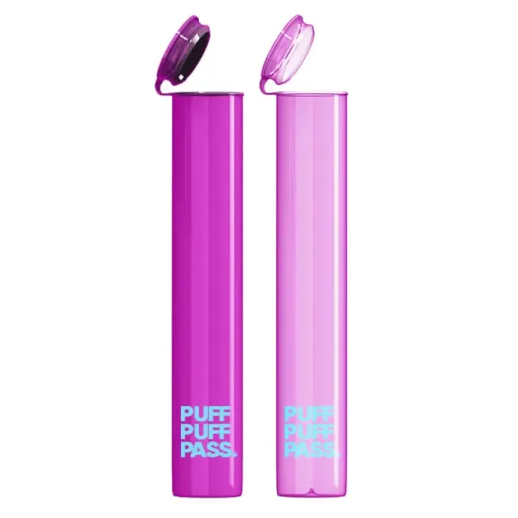 Pre Roll Tube Plastic Printed Overseas Pink Solid and Translucid Pre Roll Tube Plastic Printed Overseas Pink Solid and Translucid