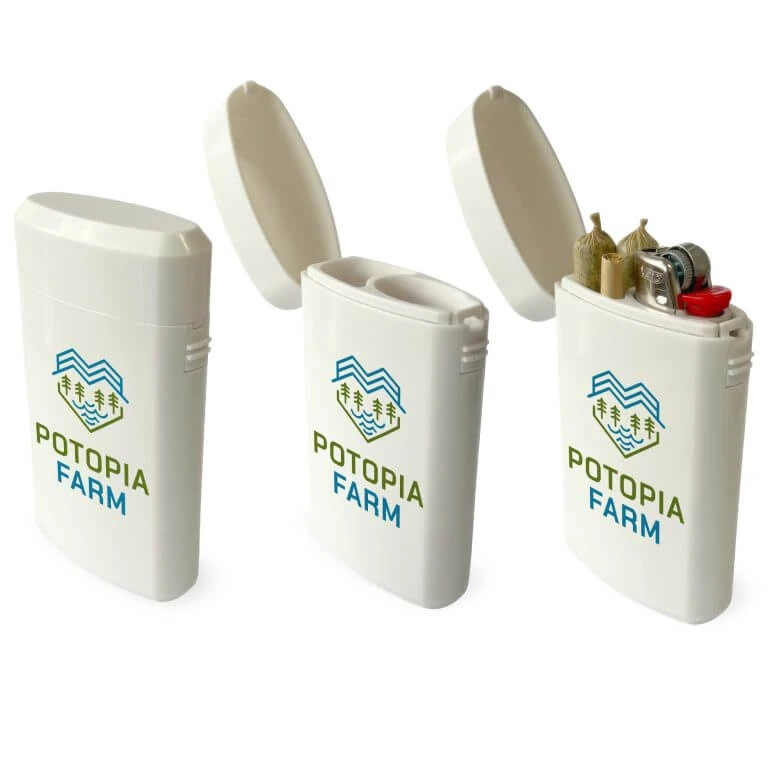 white plastic joint holder Custom Joint Case – Lighter Holder