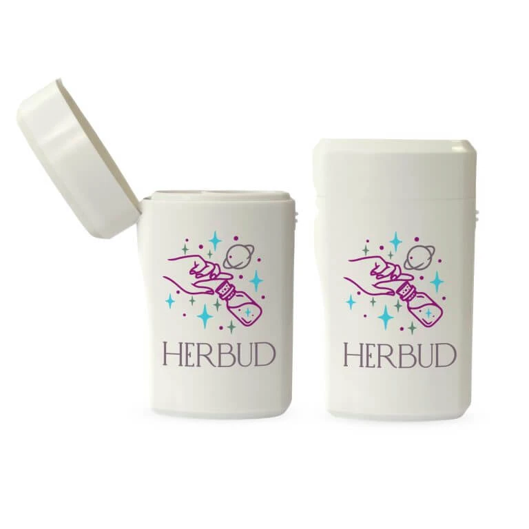 customized white puffcase with full color logo custom white puffcase