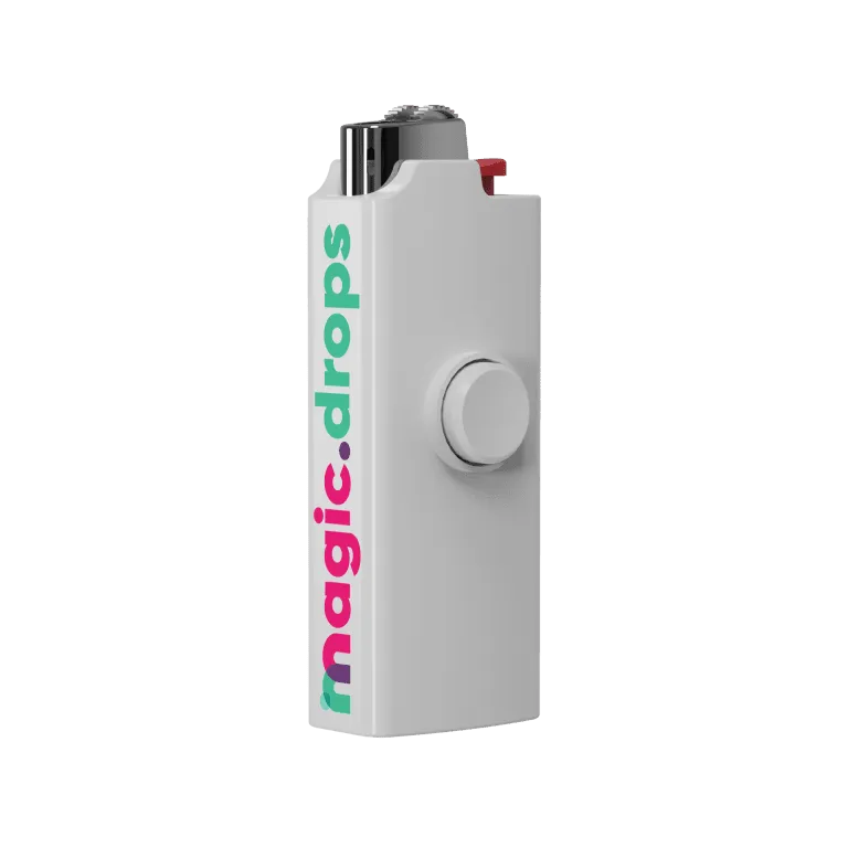 logoed white bic fidget spinner custom white bic lighter spinner with a full color logo