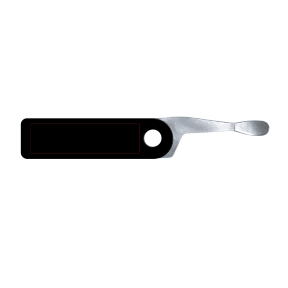 dab-key-black-imprint-area custom black dab tool keychain
