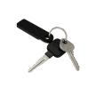dab-key-black-plain-with-keys custom black dab tool keychain