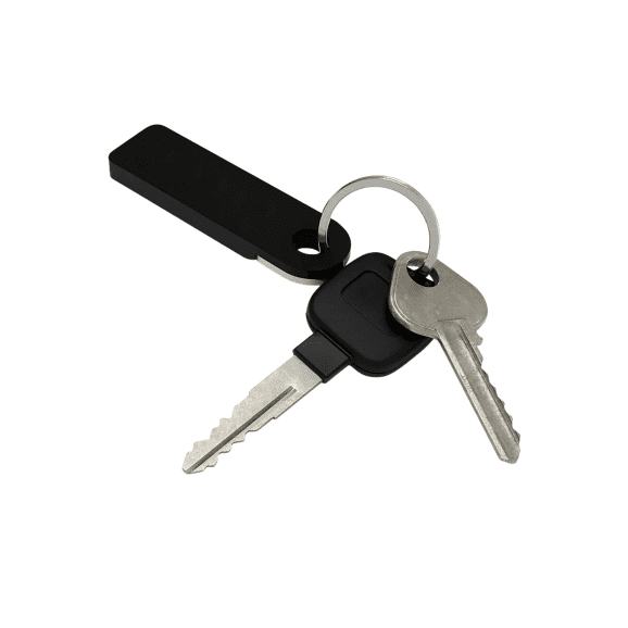 dab-key-black-plain-with-keys custom black dab tool keychain