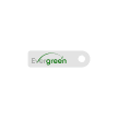 dab-key-white-evergreen-closed custom white dab tool keychain with a full color logo print